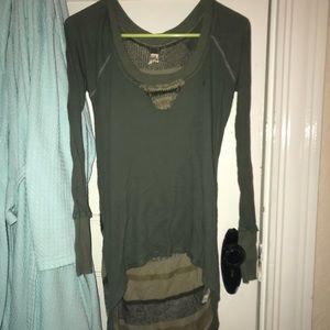 Free People High to Low Blouse